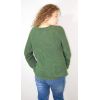 dark green sweater with lace-up anvil