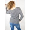 Grey sweater with lace-up anvil