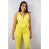 yellow trouser suit